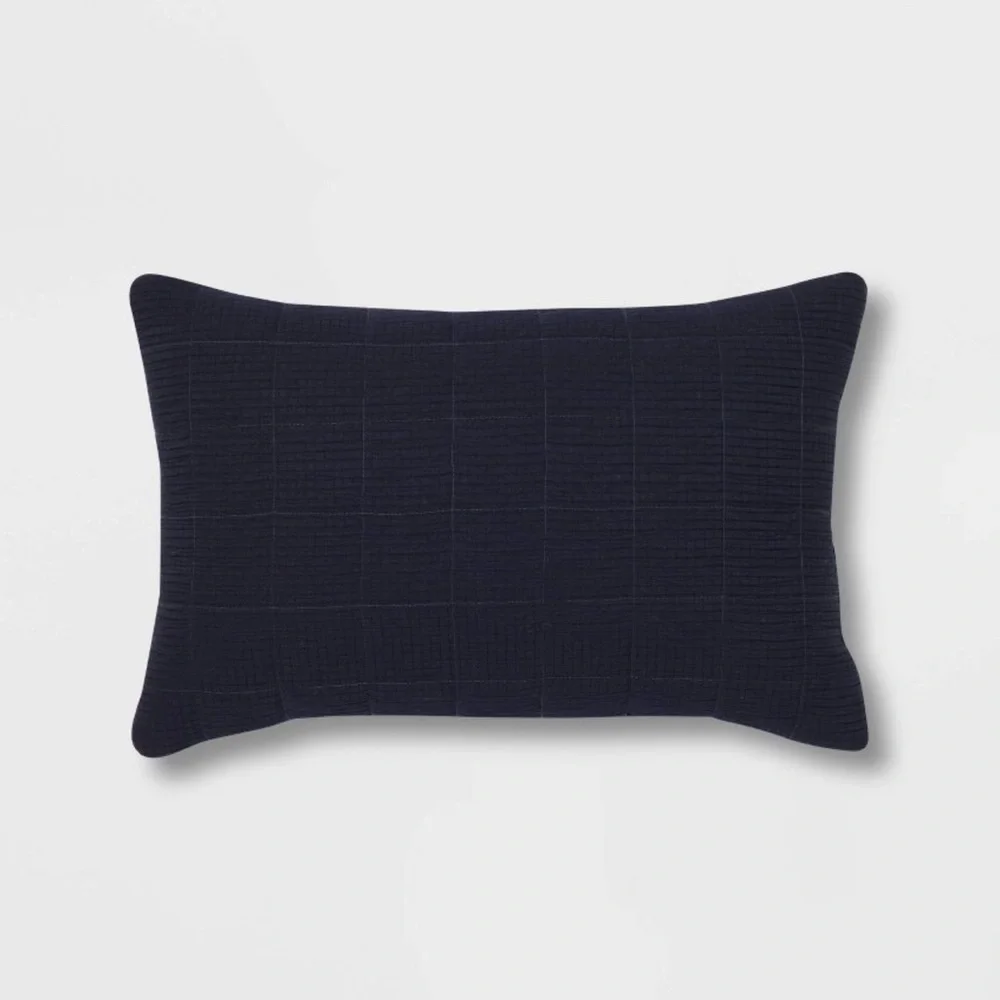 ✨NEW✨ Threshold 12pc King Micro Texture Comforter & Sheet Bedding Set Navy